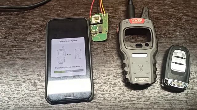 Обнуление (renew) б/у смарт ключа AUDI при помощи mini vvdi key tool. смотреть онлайн
