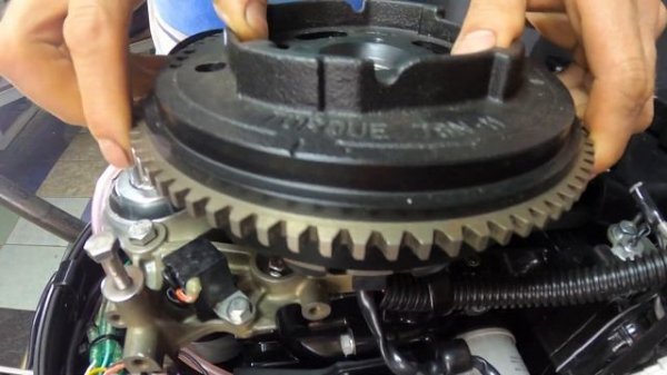 Проверка электро стартера на двигателе Tohatsu MFS9.9 (Tohatsu 9.9 - 20) [ Зеркальная рыбалка