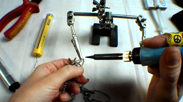 Припаиваем Кулон (Девочка Тролль) на Цепочку TrollBeads - Паяем Серебро с Алиэкспресс