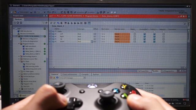 S7-1200 Siemens PLC Controlled by Joystick смотреть онлайн