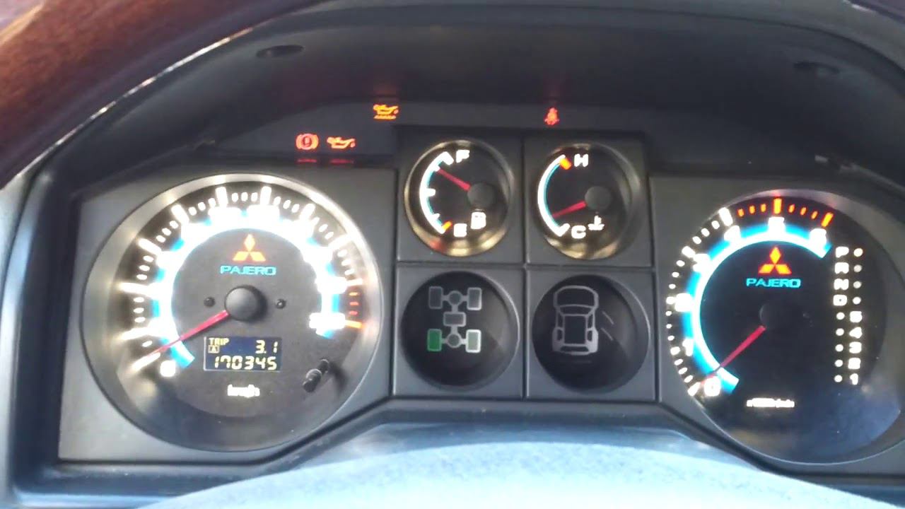 Mitsubishi Pajero 3 пересвет приборной панели. Видео от клиента смотреть онлайн