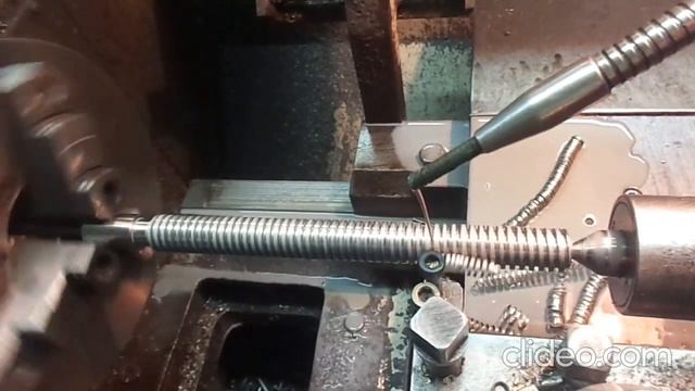 Нарезание ходового винта для арматуры. Ходовой винт Tr 24x5 из нержавейки #metalworking смотреть онлайн