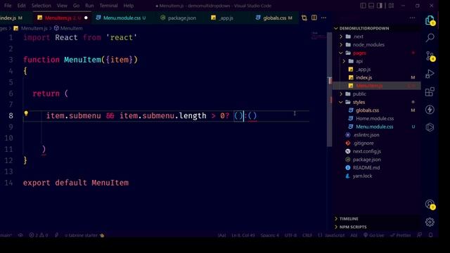 Dynamic Multilevel Menu Part Two -- React, Next JS, Next Js Style Sheet, Javascript смотреть онлайн