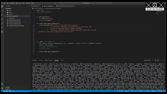 JSON to mySQL using Python #1 смотреть онлайн