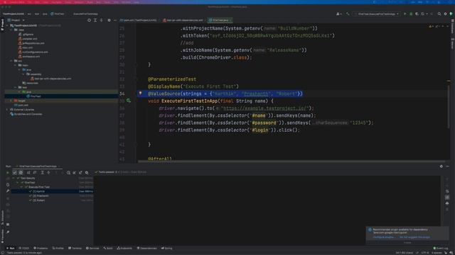 JUnit 5 Parameterised Test support in TestProject Java OpenSDK - To run multiple test with params смотреть онлайн