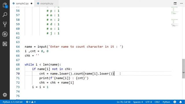 Count Characters In A String Case In-sensitive смотреть онлайн