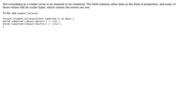 "cannot use a scalar value as an array" warning for adding #prefix and #suffix in template.php... смотреть онлайн