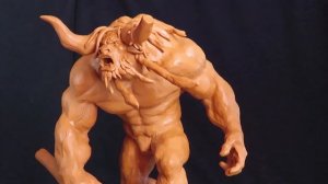 Минотавр /Minotaur - лепка персонажа, скульптура из пластилина / Warcraft