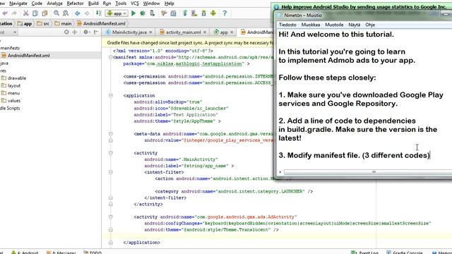 Tutorial - Adding AdMob Ads to Your Android App to Make Money смотреть онлайн