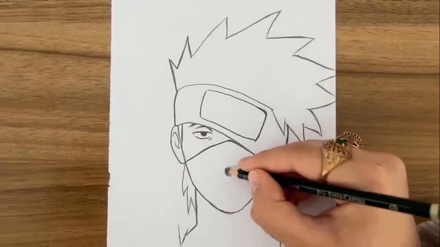 how to draw Kakashi Hatake || How to draw anime step by step || Easy drawing ideas for beginners смотреть онлайн