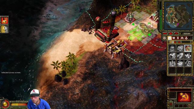 Command & Conquer Red Alert 3 Uprising Soviet Gameplay Free for All in Apocalypse Mountain map смотреть онлайн