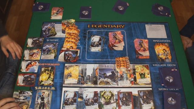Legendary: A Marvel Deck Building Game - играем втроем в настольную игру смотреть онлайн