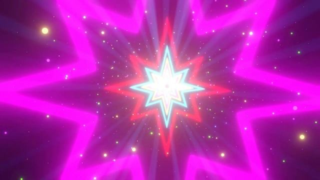 Neon Christmas First Star Lights Outline Motion Background Tunnel \ Неон Звезда Рождество Заставка смотреть онлайн