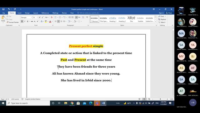 Present Perfect simple and continuous (6) смотреть онлайн