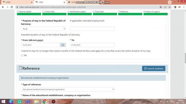 Step by Step Tutorial on How to Fill German student visa application form (VIDEX FORM) #germanyvisa