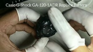 Casio G-Shock GA-120-1ADR Replace Battery (Ganti Baterai)