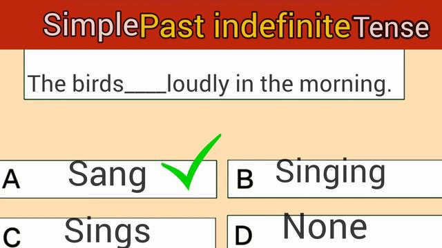 Simple past indefinite tense practice quiz|English Tense quiz|English quiz with me смотреть онлайн