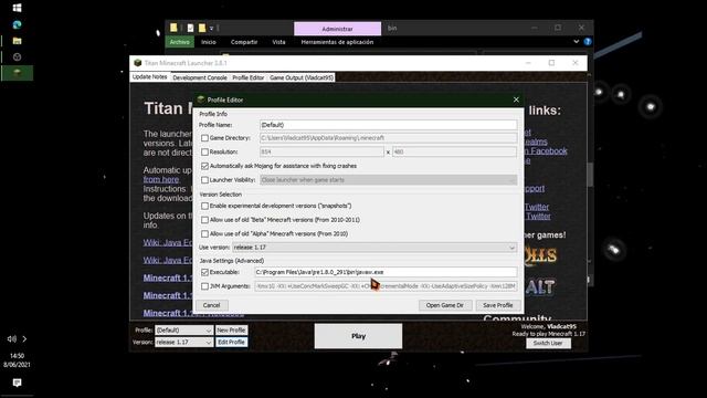 Ejecutar Minecraft 1.17 sin problemas ni crashes al iniciar смотреть онлайн