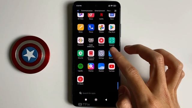 How to change the home screen style swipe up into the app drawer on Xiaomi Redmi Note 11 Android 11 смотреть онлайн