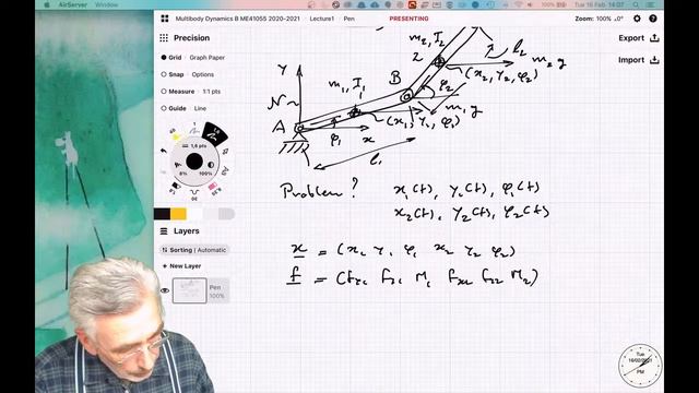 Multibody Dynamics B, ME41055, 2020-2021, Lecture1 смотреть онлайн