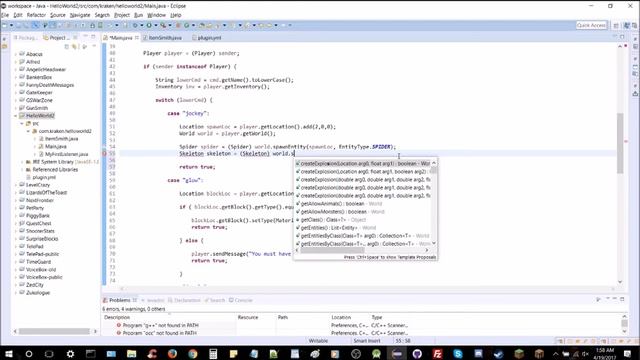 How to Make Bukkit Plugins #7: Spawn Custom Mobs & Entities | MINECRAFT ? смотреть онлайн