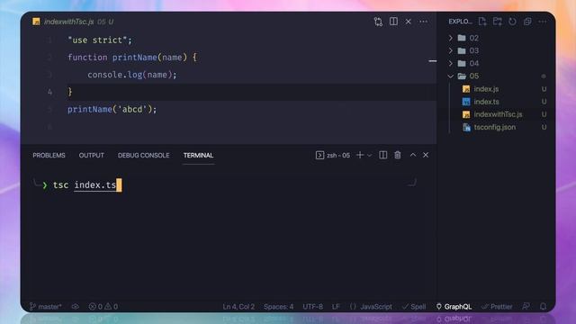 05 TypeScript Course - tsconfig explained смотреть онлайн