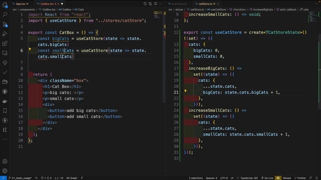 React Zustand状态管理库教程 - 2.如何get, set状态和使用immer中间件 смотреть онлайн