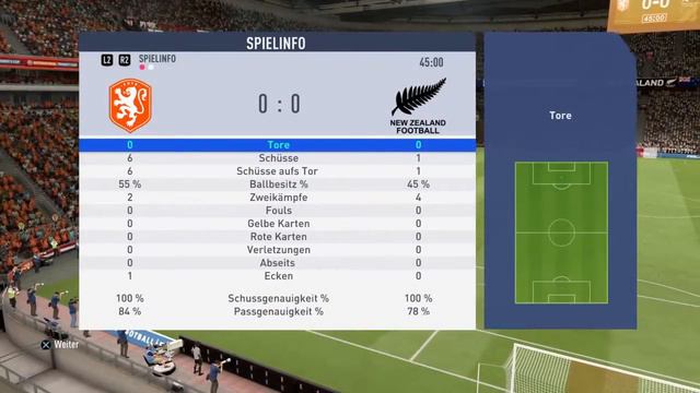 FIFA 19 Frauen WM 2019 Gruppe A (Neuseeland vs Holland) смотреть онлайн