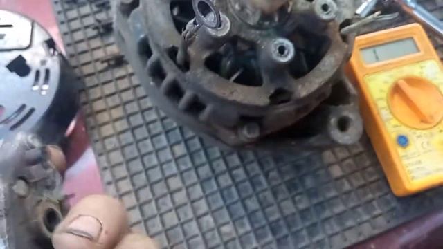 Дефектовка и ремонт генератора с инжектора ВАЗ 2107 смотреть онлайн