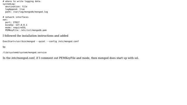 Can't start mongod service on Ubuntu смотреть онлайн