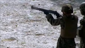Полуавтоматический дробовик М1014 Benelli M4 Учебные стрельбы морской пехоты