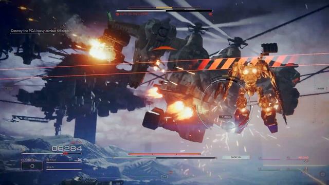Armored Core 6 Boss Fight - How To Defeat AH12: HC HELICOPTER