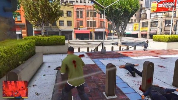 10 ЗВЕЗД РОЗЫСКА ФРАНКЛИН, ТРЕВОР И МАЙКЛ УХОДЯТ ОТ ПОЛИЦИИ В ГТА 5! ОБЗОР МОДА GTA 5! ГТА 5 МОДЫ