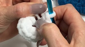 Комплект из плюшевой пряжи. Часть2, вяжем шарфик 🧶☕️