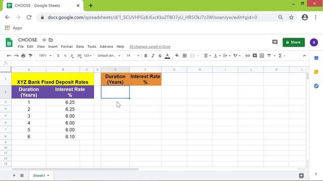 Google Sheets Choose Function | How to Select an Element from a List | Google Sheets Function смотреть онлайн
