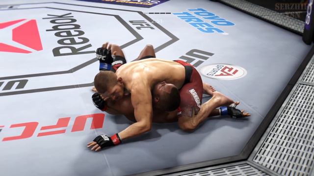UFC БОЙ Хабиб Нурмагомедов vs Даниэль Кормье (com.vs com.) смотреть онлайн