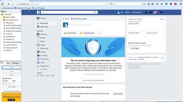 script auto login cookies facebook смотреть онлайн