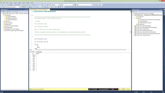 Module 1 SQL Server Introduction 16 Normalisation Example смотреть онлайн