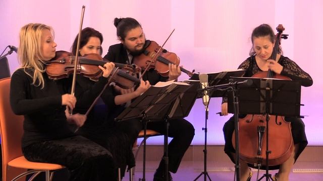 Salut d'Amour - E. Elgar - Cvartet Chromatic - Canon LEGRIA HF G30 смотреть онлайн