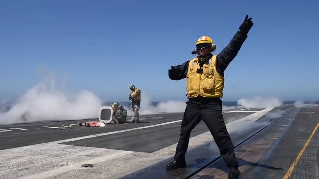 VIOLENT Super Hornets Carrier Catapult Takeoffs – Flight Deck Ops USS Theodore Roosevelt смотреть онлайн