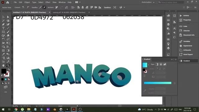 Game title design with Adobe Illustrator 2020 смотреть онлайн