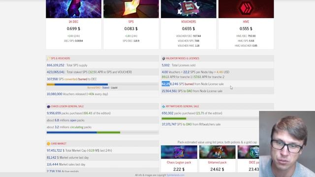 How Many Riftwatchers & Validator Nodes Did I Buy Yesterday + Daily Splinterlands Rewards Claiming! смотреть онлайн