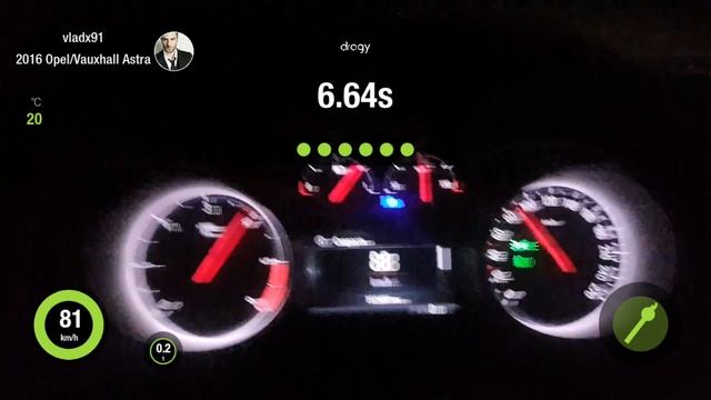 Opel Astra K 1.6 CDTI acceleration 9,24 sec 0-100 смотреть онлайн