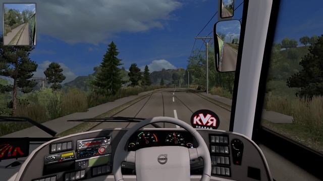 ? Volvo Bus Driving in Hills Hairpin Bend | Euro Truck Simulator 2 and Bus Mods смотреть онлайн