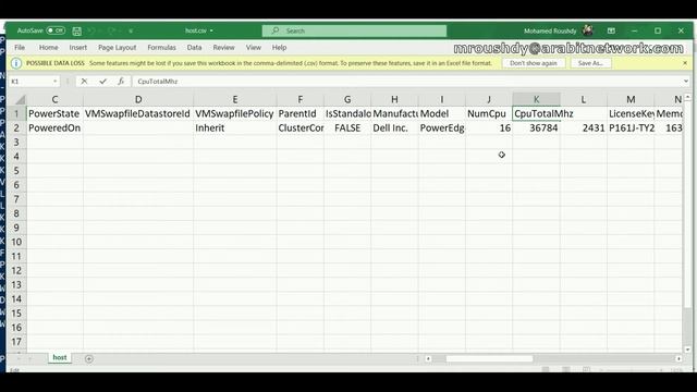 VMware PowerCLi - 006 - Export to CSV - LANG: ARABIC смотреть онлайн