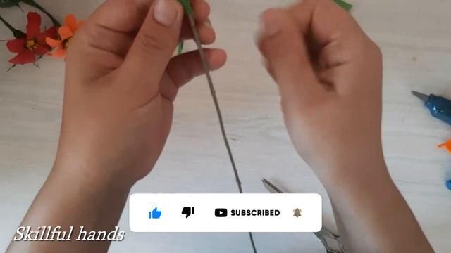Космея из гофрированной бумаги / Полевые цветы DIY / How To Make Cosmos