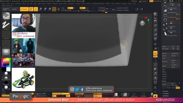 How to 3D Model a Bladerunner Mario Kart - Pixologic Solomon Blair - Part 2 смотреть онлайн