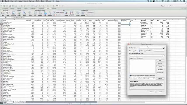 4 8 Tutorial Solving the Diet Problem with Excel 11 minutes смотреть онлайн