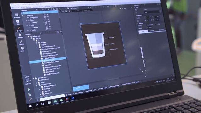 Built with Qt: Qt Quick Coffee machine demo, QtWS17 смотреть онлайн