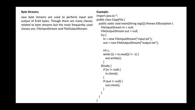 File and i/o packages (byte stream) смотреть онлайн